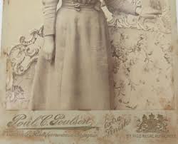 1880s Brisbane Photographer Poul C Poulsen Large Studio Photo “Bessie Walker" 