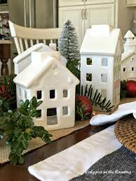 Since our founding in 1990, we have been the worldwide leader in collectible christmas and halloween village miniatures. White Ceramic Christmas Houses Why We Love Them Calypso In The Country