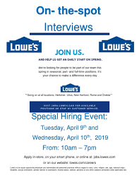 To add an event, head over to the. Lowe S Hiring Event April 9th And April 10th Working Solutions