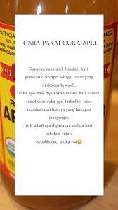 Review cuka apel bragg kali ini akan membahas sedikit mengenai salah satu bahan ini. Toner Cuka Apel 60ml Shopee Indonesia