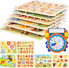 Letters, numbers, and shapes and colors. The Best Toddler Puzzle October 2021