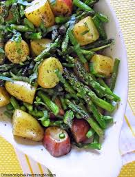Roasted New Potatoes And Asparagus Cinnamon Spice Everything Nice Recipe Recipes Veggie Dishes Vegetable Recipes