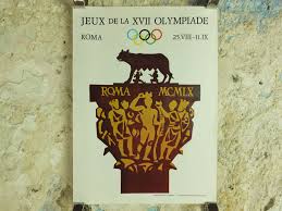Featuring athletes such as cassius clay and abebe bikila, the rome games had some of the most exciting events ever recorded. Vintage Olympic Games Rome Italy Poster Rings Sports Sport Etsy Italy Poster Summer Wall Art Ancient Olympic Games