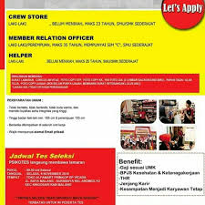 Temukan lowongan kerja staf dan peluang kerja di probolinggo yang ditemukan oleh loker.my.id. Lowongan Kerja Alfamart Malang Python