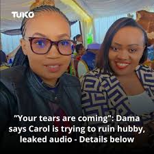 Once friends who shared each other's photos, Dama Wa Spares has branded  Carol Kim selfish and warned Karangu Muraya against protecting her. Full  details in comments. Photo: Dama Wa Spares/Facebook.