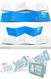 Download 8 Page Horizontal A6 Accordion Fold Brochure Mockup Cover Actions Premium Mockup Psd Template Brochure Booklet Design Brochure Design