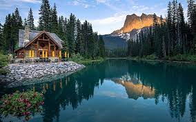 Cabin on the Lake . Background, Fall Mountain Cabin HD wallpaper | Pxfuel