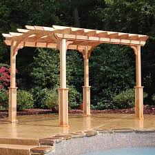Suncast 10 Ft W X 12 Ft D Solid Wood Pergola Reviews Wayfair In 2020 Backyard Pergola Outdoor Pergola Pergola Plans