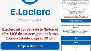 Au dos, vous trouverez un code imprimé qui peut être entré dans la fenêtre de commande. Coupon Gratuit E Leclerc Sur Facebook Ne Cliquez Pas C Est Une Arnaque
