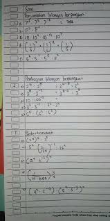 Bilangan yang terdiri atas bilangan real dan juga bilangan bulat contohnya saja apabila a ialah bilangan real kemudian n bilangan bulat maka bilangan an ataupun a n (yang dibaca a pangkat n) yang dimana didefinisikan sebagai perkalian yang berulang a sebanyak n kali atau faktor. Penjumlahan Bilangan Berpangkat Brainly Co Id