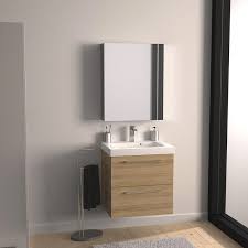 Meuble Simple Vasque L 60 X H 58 X P 33 Cm Effet Chene Naturel Remix En 2020 Meuble Vasque Leroymerlin Salle De Bain Meuble De Salle De Bain