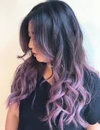 Rich and vibrant, the long hair with dark roots and purple ombre is shiny and healthy looking. 20 Purple Balayage Ideas From Subtle To Vibrant