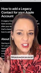 How to Add a Legacy Contact for Your Apple Account, Have you set up a  Legacy Contact yet? This simple step ensures that someone you trust can  access your important Apple data—like photos, notes, and ...