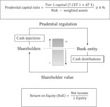It is essentially shareholders funds including minority interests but with some deductions, divided by risk weighted assets. Between Prudential Regulation And Shareholder Value An Empirical Perspective On Bank Shareholder Equity 2001 2017