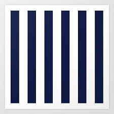 Maybe you would like to learn more about one of these? Navy Blue Bold Vertical Stripe Line Minimal Stripes Lines Art Print By Beautifulhomes Society6