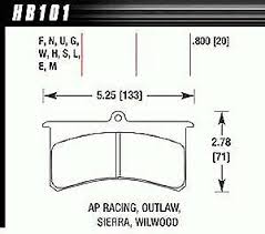 ebay sponsored hawk hb101s 800 ht 10 pads wilwood sl ap