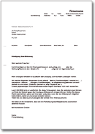 Ein grund dafür kann sein, dass der auszug für ihn, seine familie oder andere angehörige seines haushaltes übermäßige härte mit sich ziehen würde. Kundigung Mietvertrag Vermieter Eigenbedarf De Musterbrief Download