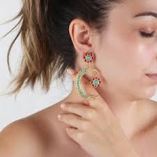 Türkische ethnische Ohrringe für Frauen Boho handgemachter Schmuck aus  istanbul