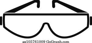 There are many different types of glasses that fit the term goggles. draw goggles wit. Safety Glasses Clip Art Royalty Free Gograph