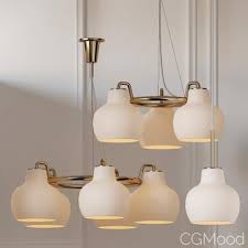 Small Round Glass Pendant Light By Vilhelm Lauritzen For Louis Poulsen For Sale At Pamono