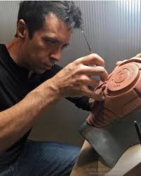 Adam Beane sculpting a new RBFX piece