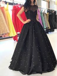 Black Ball Gown Prom Dress Black Prom Dresses Pearl Ball Gown Long Sparkly Prom Dress Jkl1011 Cheap Prom Dresses Long Black Ball Gown Prom Dresses Long