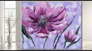 Paint a visually stunning sunflower on your canvas using acrylics. Easy White Flowers Acrylic Painting On Canvas For Beginners Mariarthome Youtube