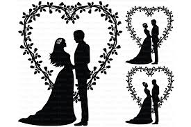Download Wedding Heart Bride And Groom Cake Topper Wedding Clipart By Doodle Cloud Studio Thehungryjpeg Com