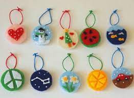 Felt Art Christmas Ornament Crafts For Kids Allfreechristmascrafts Com