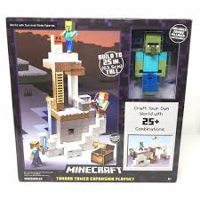 Minecraft survival mode playset description: Minecraft Tundra Tower Expansion Playset New Fdc43 Includes Zombie Villager 6 Minecraft Playing Game Playset Minecraft The Expanse