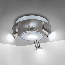 Ceiling fans help keep the room fresh (especially helpful in the kitchen) and most are able to operate all year long. Buy 4 Way Round Plate Led Ceiling Spotlight For Bedroom Living Room Adjustable Ceiling Kitchen Lights Fitting 4 X 3w Warm White Gu10 Bulbs Included Online In Turkey B07tww8pdd