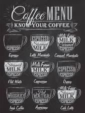 metal vintage retro hot coffee menu tin sign wall plaque fridge magnet coffee menu coffee cafe coffee lover