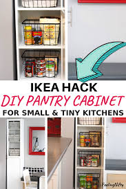 It can be used for store lots of appliances perhaps can't be stored in other space of the kitchen. The Easiest Diy Kitchen Pantry Cabinet With The Ikea Billy Bookcase Hack Ikea Hack Kitchen Ikea Billy Bookcase Hack Pantry Cabinet