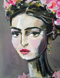 Pinturas Biografia De Frida Kahlo Corta Frida Kahlo Painting On Canvas Roses Pretty By Devinepaintings Frida Kahlo Pinturas Frida Art Produccion Artistica