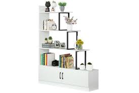 Free shipping on $35+ · expect more. 5 Tier Ladder Bookshelf Bookcase Storage Cube Rack Cabinet Display Shelf Unit With 2 Doors Kogan Com