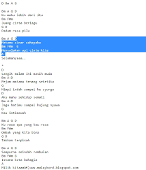 C bm dia untukku bukan untukmu am g dia milikku bukan milikmu f em pergilah kamu, jangan kau ganggu (lihatlah nanti, lihatlah saja) dm g biarkan aku mendekatinya c bm kamu tak akan mungkin am g mendapatkannya karena dia f em berikan aku pertanda cinta (juga) dm g janganlah. Malay Gitar Kord Cara Print Dan Download Chord Di Malaykord