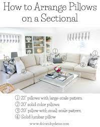 Having a sectional sofa in your living room can sometimes pose a challenge. Pillows 101 How To Choose Arrange Throw Pillows Driven By Decor Home Pillows On Sectional Home Living Room