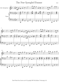 Star Spangled Banner Sheet Music For Saxophone Sheet Music Saxophone Saxophone Sheet Music