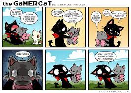 The Gamercat Just No Gamer Cat Cute Comics Funny Games