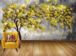 Avikalp Exclusive Avz1805 Spring Theme Tree Beautiful Flowers Hd 3d Wallpaper 3d Wallpaper For Bedroom 3d 3d Wallpaper For Hall Beautiful Tree 3d Wallpaper