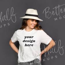 Bella Canvas 3001 White Shirt Model Mockup White Tshirt Etsy In 2020 White Shirt Model Shirt Mockup