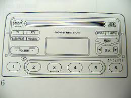 Ford 6000cd series owner's handbook manual (60 pages) Genuine Ford 6000 Cd Mk1 Head Unit Radio Operating Manual Instruction Audio Book Ebay
