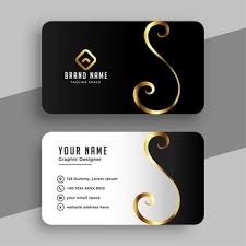 Simple luxury black leather barber gold typography business card. Free Vector Black And Gold Marble Texture Business Card