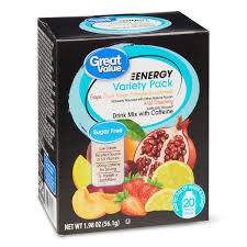 Add arrowroot or instant custard powder to make a cloudy juice add ascorbic acid powder (vit. 40 Packets Great Value Energy Variety Pack Sugar Free Drink Mix Walmart Com Walmart Com