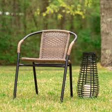 Wicker & rattan dining chairs. Three Posts Justin Stacking Patio Dining Chair Reviews Wayfair