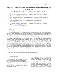 Maybe you would like to learn more about one of these? Pdf Design Of A Public Transport Web Map Application Wma For The City Of Gaborone