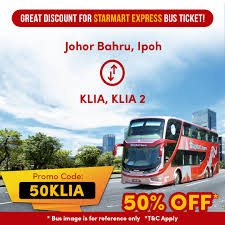 What time a bus arrives to ipoh depends on which city you depart from. Easybook On Twitter Wow You Can Enjoy 50 Discount For Starmart Express Bus Ticket On Easybook Now Find Out More Https T Co Ij417fioby Easybook Bus Johorbahru Ipoh Klia Klia2 Https T Co Abp5i1vb6a