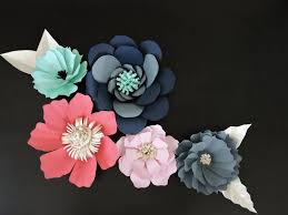 Diy Giant Paper Flowers Tutorial Blue Fox Crafts