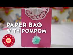 Buat Sendiri Diy Tutorial Paperbag With Pompom Youtube
