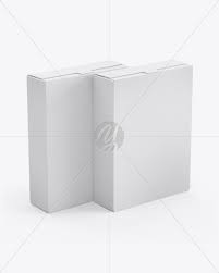 Two Paper Boxes Mockup In Box Mockups On Yellow Images Object Mockups